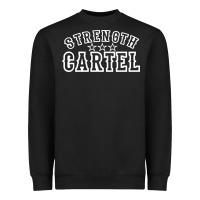 Black strength cartel Heavyweight Sweatshirt - artisFamous