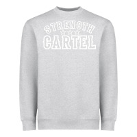 Heather Grey strength cartel Heavyweight Sweatshirt - artisFamous