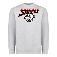 Heather Grey old sabers Heavyweight Sweatshirt - artisFamous