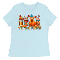 Baby Blue tis the season Ladies Tee - CowGirlArtShop