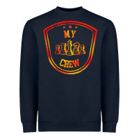 Navy chess crew Heavyweight Sweatshirt - artisFamous