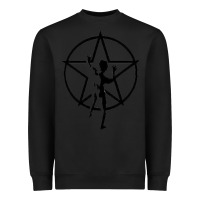 Black RUSH STARMAN Heavyweight Sweatshirt - artisFamous