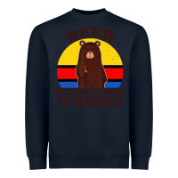 Navy funny beer because murder is wrong for drinking men lover Heavyweight Sweatshirt - artisFamous