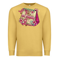 Antique Gold pink cancer ribbon and october calendar Premium Sweatshirt - AdoDesignShop
