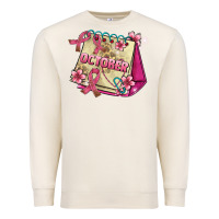 Sandshell pink cancer ribbon and october calendar Premium Sweatshirt - AdoDesignShop