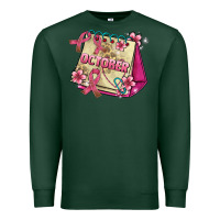 Sports Green pink cancer ribbon and october calendar Premium Sweatshirt - AdoDesignShop