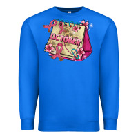 True Royal pink cancer ribbon and october calendar Premium Sweatshirt - AdoDesignShop