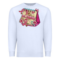 White pink cancer ribbon and october calendar Premium Sweatshirt - AdoDesignShop