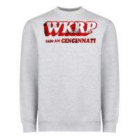 Heather Grey wkrp in cincinnati Heavyweight Sweatshirt - artisFamous
