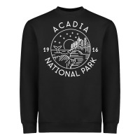 Black a.ca.di.a national park 1916 mai.ne bar harbor t sh Heavyweight Sweatshirt - artisFamous