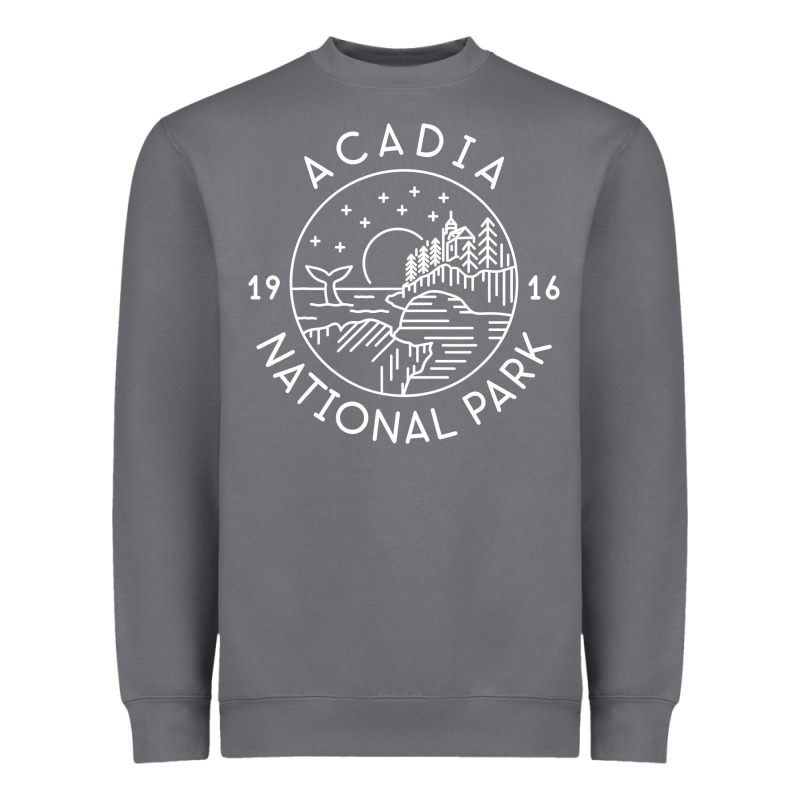 A.ca.di.a National Park 1916 Mai.ne Bar Harbor T Sh Heavyweight Sweatshirt by artisFamous | Teevron