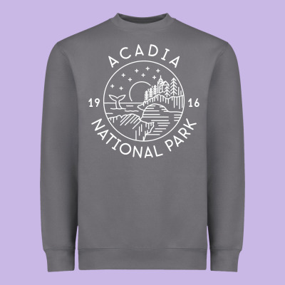 A.ca.di.a National Park 1916 Mai.ne Bar Harbor T Sh Heavyweight Sweatshirt Designed By Artisfamous