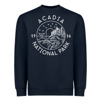 Navy a.ca.di.a national park 1916 mai.ne bar harbor t sh Heavyweight Sweatshirt - artisFamous