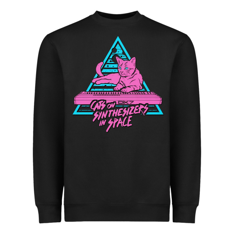 Cats On Synthesizers In Space Heavyweight Sweatshirt by artisFamous | Teevron