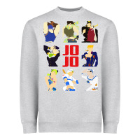 Heather Grey jojo adventure Heavyweight Sweatshirt - artisFamous