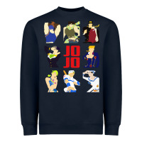 Navy jojo adventure Heavyweight Sweatshirt - artisFamous