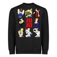 Black jojo adventure Heavyweight Sweatshirt - artisFamous