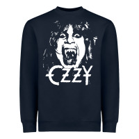 Navy crazy train vintage rock Heavyweight Sweatshirt - artisFamous