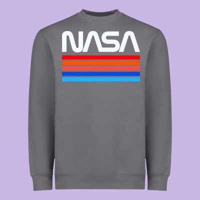 Vintage Retro Nasa Heavyweight Sweatshirt Designed By Artisfamous