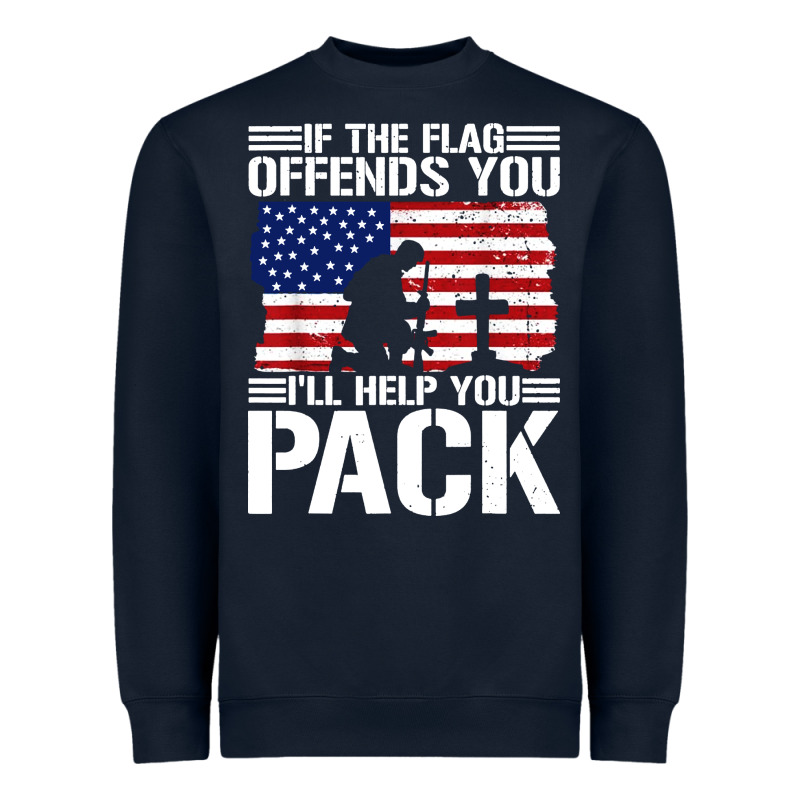 If The Flag Offends You Heavyweight Sweatshirt by artisFamous | Teevron