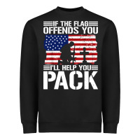 Black if the flag offends you Heavyweight Sweatshirt - artisFamous
