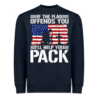 Navy if the flag offends you Heavyweight Sweatshirt - artisFamous