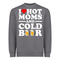 Storm i love heart hot moms cold beer funny adult drinking joke Heavyweight Sweatshirt - artisFamous