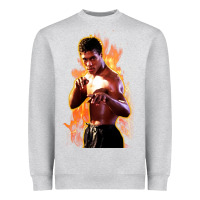 Heather Grey bruce leroy Heavyweight Sweatshirt - artisFamous
