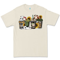 Bone Cowhide coffee cups Premium Tee - HowdyJamesFarm