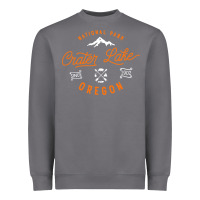 Storm crater lake oregon national park vintage retro Heavyweight Sweatshirt - artisFamous