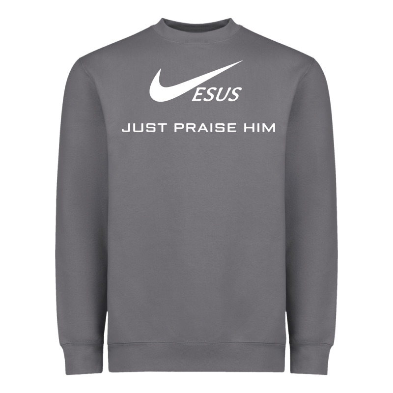 Jesus Just Praise Him Jesus Surfed Christian Heavyweight Sweatshirt by artisFamous | Teevron