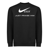 Black jesus just praise him jesus surfed christian Heavyweight Sweatshirt - artisFamous