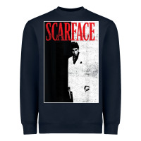 Navy scarface distressed movie photo Heavyweight Sweatshirt - artisFamous