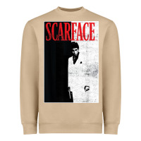 Mushroom scarface distressed movie photo Heavyweight Sweatshirt - artisFamous
