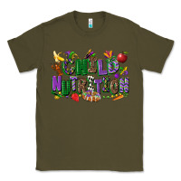 Army Green child nutrition mardi gras cowgirl Classic Tee - CowGirlArtShop