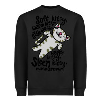 Black soft kitty warm kitty Heavyweight Sweatshirt - artisFamous