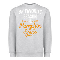Heather Grey my favorite season is pumpkin spice Heavyweight Sweatshirt - artisFamous