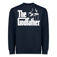 Navy the godfather original white title Heavyweight Sweatshirt - artisFamous