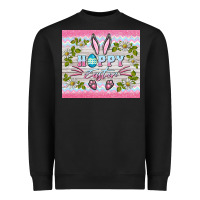 Black happy easter bunny Heavyweight Sweatshirt - BarkalooDesign