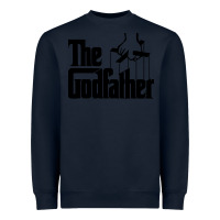 Navy the godfather original white title Heavyweight Sweatshirt - artisFamous