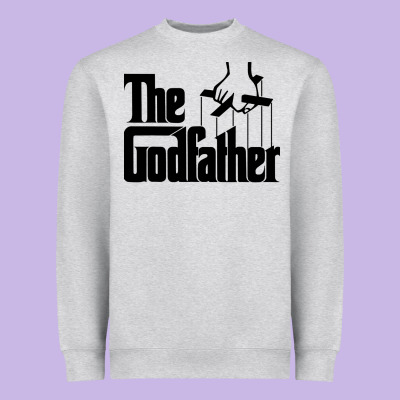 The Godfather Original White Title Heavyweight Sweatshirt Designed By Artisfamous