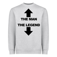 The Man The Legend Funny Adult Humor Heavyweight Sweatshirt | Teevron