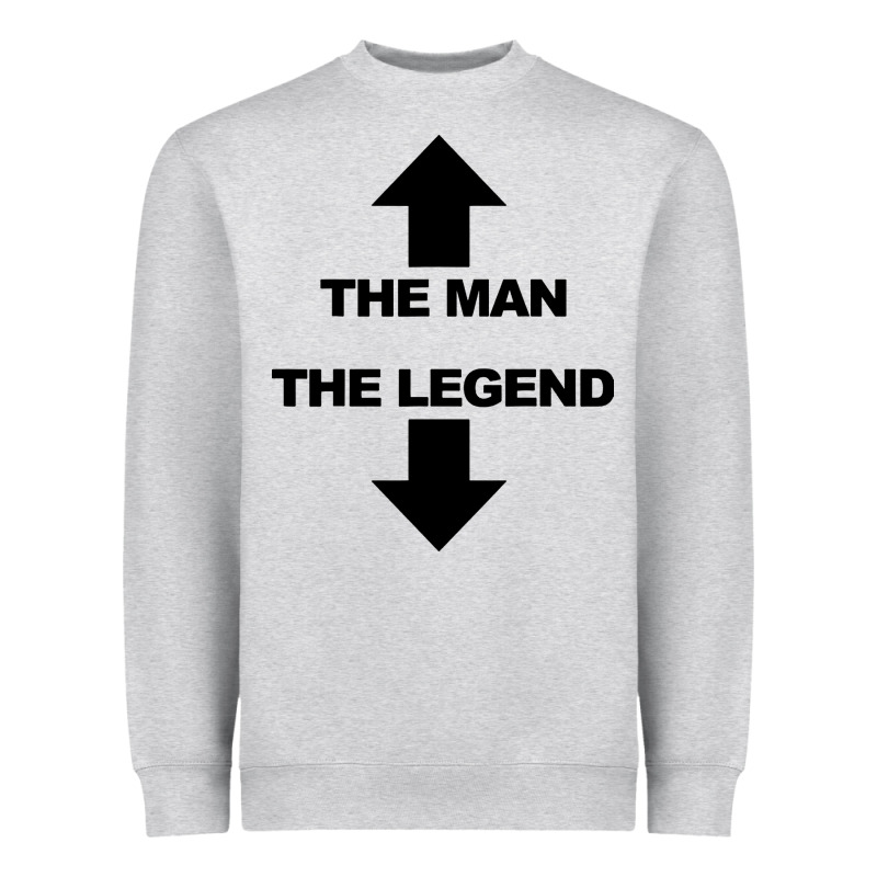 The Man The Legend Funny Adult Humor Heavyweight Sweatshirt by artisFamous | Teevron