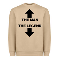 Mushroom the man the legend funny adult humor Heavyweight Sweatshirt - artisFamous