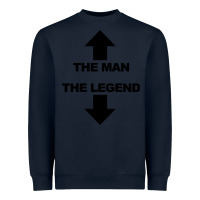 Navy the man the legend funny adult humor Heavyweight Sweatshirt - artisFamous