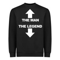Black the man the legend funny adult humor Heavyweight Sweatshirt - artisFamous