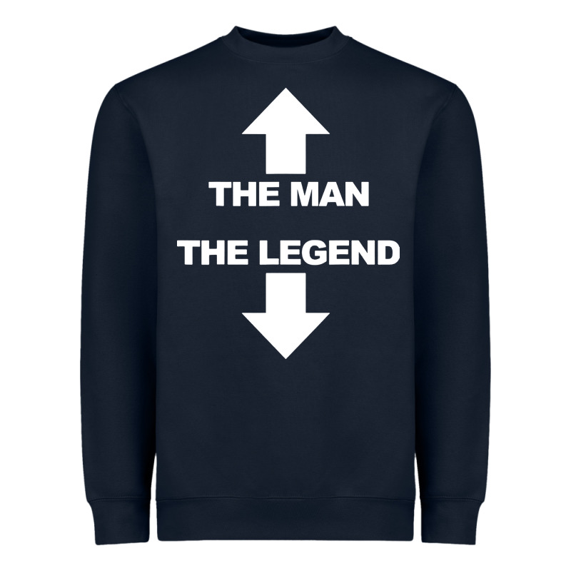 The Man The Legend Funny Adult Humor Heavyweight Sweatshirt by artisFamous | Teevron