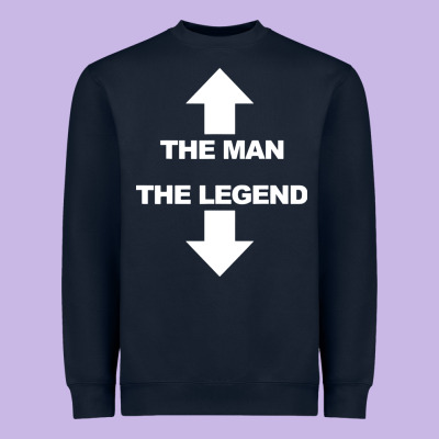 The Man The Legend Funny Adult Humor Heavyweight Sweatshirt Designed By Artisfamous