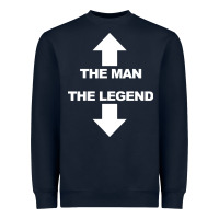 Navy the man the legend funny adult humor Heavyweight Sweatshirt - artisFamous
