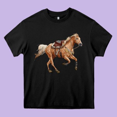 Horse Body Heavy Core Tee Designed By Ranaportraitstore